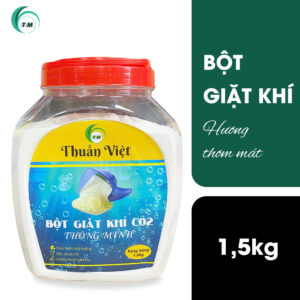 Bột giặt khí CO2 Thuần Việt 1.5kg – sạch sâu, thơm lâu, an toàn cho da tay