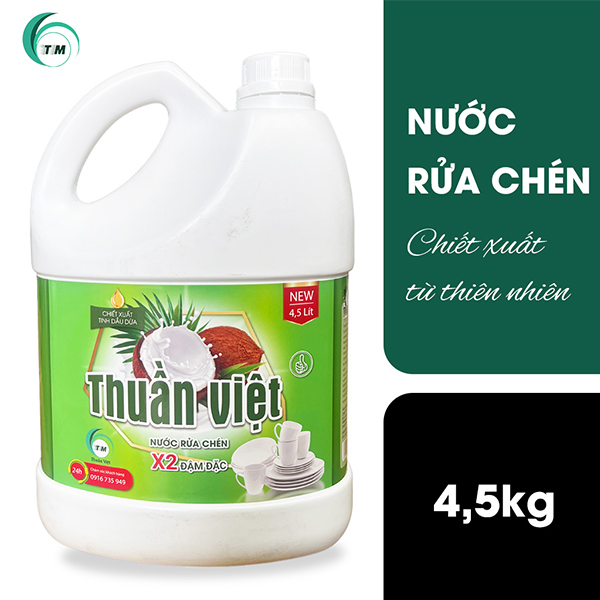 Can Nước Rửa Chén 4.5kg Thuần Việt