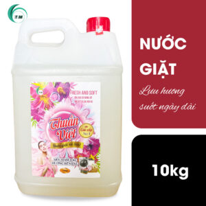 Nước giặt cao cấp 10kg Thuần Việt hương nước hoa, siêu đậm đặc, lưu hương bền lâu