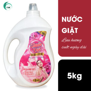 Nước giặt cao cấp 5kg Thuần Việt – lưu hương bền lâu, sạch sâu từng sợi vải