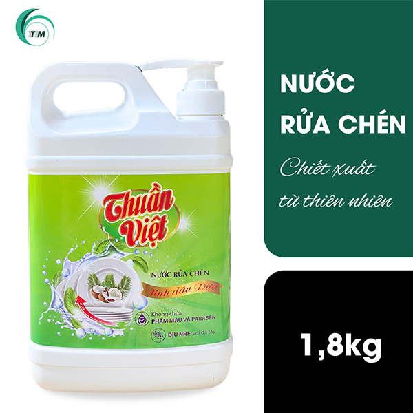 Can Nước Rửa Chén 1.8kg Thuần Việt
