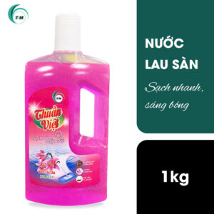Nước lau sàn 1 lít Thuần Việt hương ly sạch khuẩn, thơm mát dài lâu