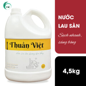 Can nước lau sàn cao cấp 4.5kg thương hiệu Thuần Việt hương Hoa Nắng, giúp sàn nhà sạch khuẩn, sáng bóng, can lớn tiết kiệm.