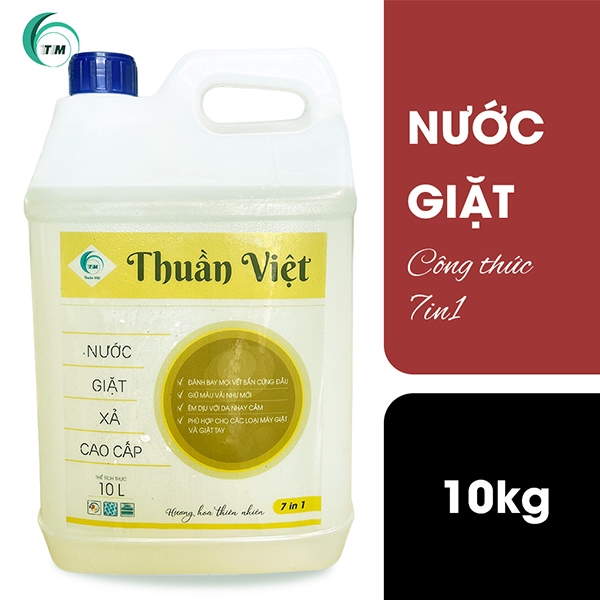 can nước giặt cao cấp 10kg 7in1