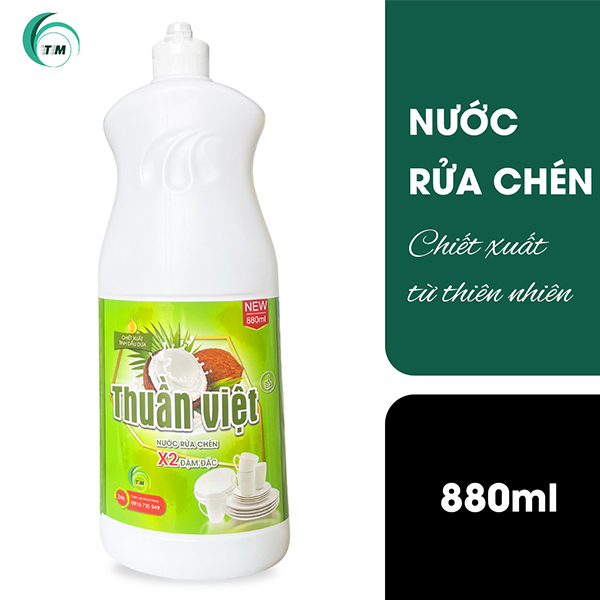 Nước Rửa Chén 880g Thuần Việt - An Toàn, Hiệu Quả