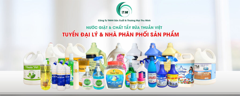 Tuyển đại lý và nhà phân phối sản phẩm nước giặt và chất tẩy rửa Thuần Việt toàn quốc