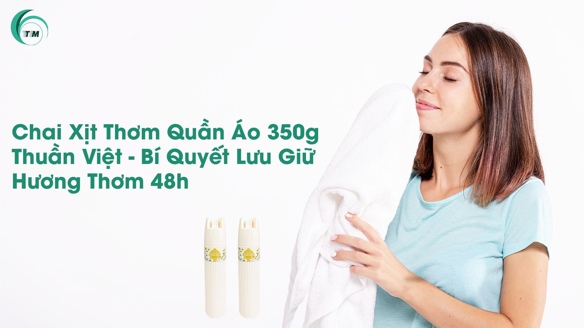Chai Xịt Thơm Quần Áo 350g Thuần Việt - Bí Quyết Lưu Giữ Hương Thơm 48h