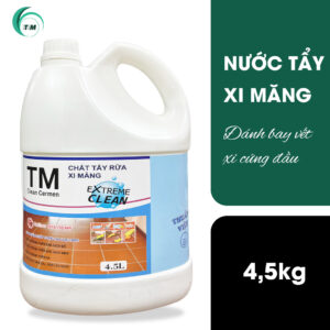 Nước tẩy xi măng 4.5kg Thuần Việt, chuyên dụng làm sạch vết xi măng bám lâu trên nền gạch, đá.