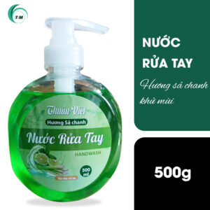 Nước rửa tay 500g Thuần Việt hương sả chanh, khử mùi, bảo vệ da tay.