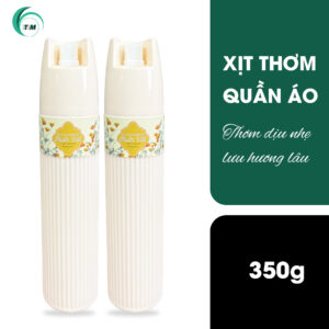 Xịt thơm quần áo 350g Thuần Việt, hương dịu nhẹ, lưu hương lâu.