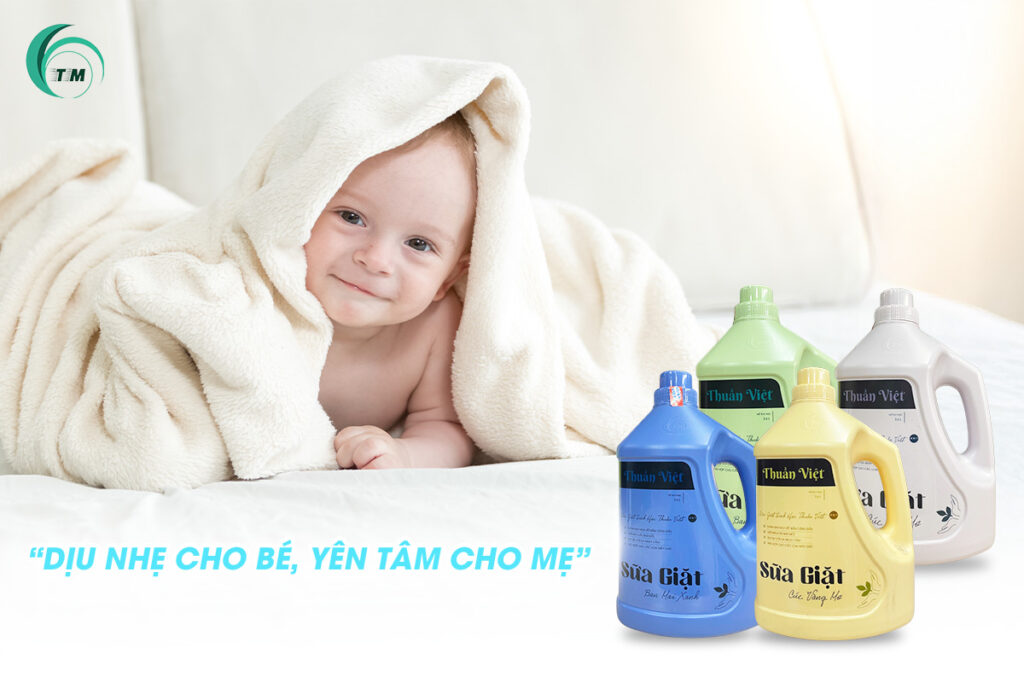 Sữa giặt Thuần Việt dịu nhẹ cho bé
